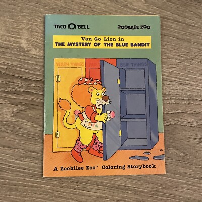 Van Go Lion Mystery of Blue Bandit Paul Hindman Taco Bell Kids Meal 1986