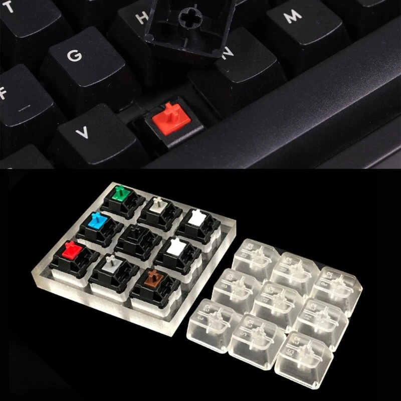 Mechanical Keyboard Switch Tester with 9 Cherry MX Keycaps for Testing
