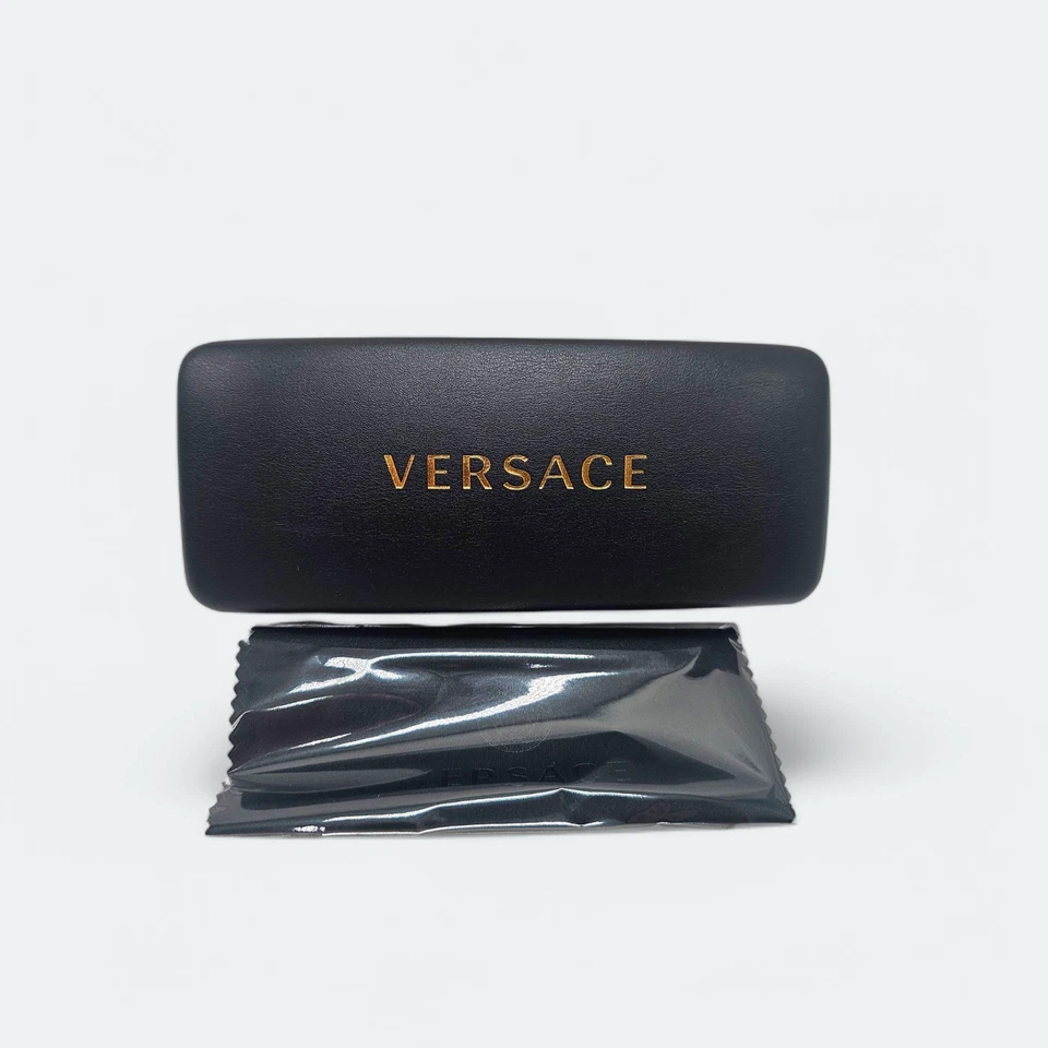 NUEVO VERSACE NEGRO AUTÉNTICO GAFAS GAFAS GAFAS GAFAS DE SOL ESTUCHE CON TELA Foto 3 de 4