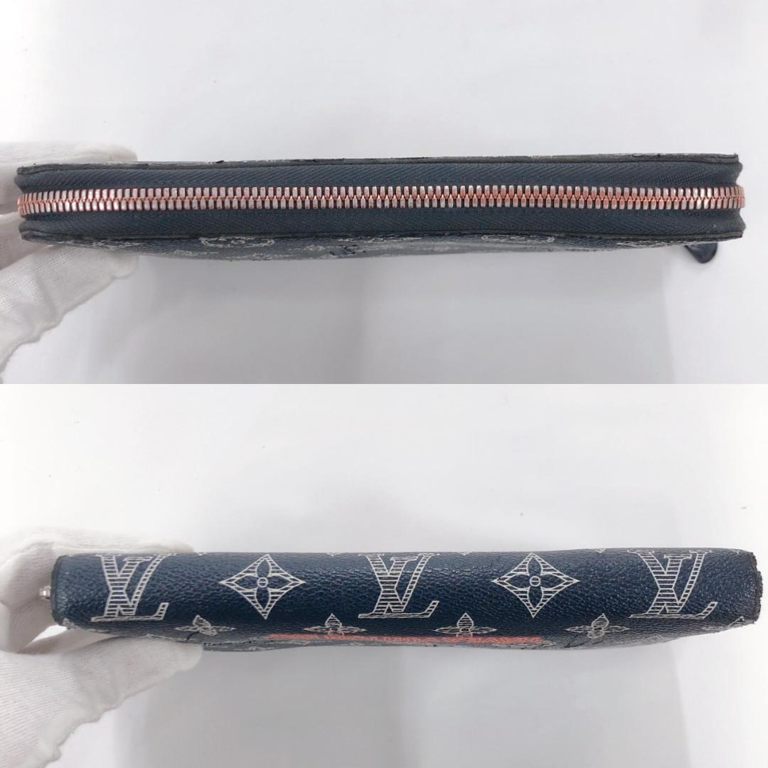 LOUIS VUITTON Ink Upside Down Zippy Organizer NM Wallet Navy