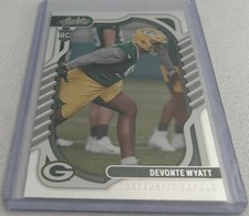 2022 Panini Absolute Football Devonte Wyatt Green Bay Packers rookie #160