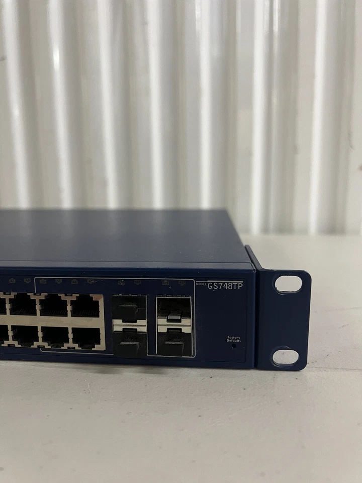 NetGear ProSafe GS748TP 48 Port PoE Gigabit Ethernet Switch - Image 2 of 4