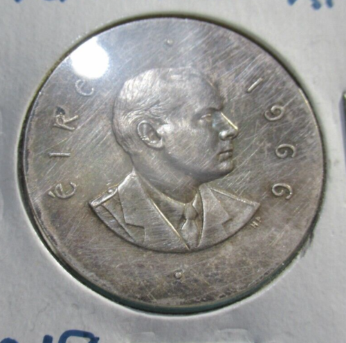 1966 IRELAND - 10 SHILLING (SCILLING) - EASTER UPRISING - SILVER -BEAUTY - Picture 1 of 6