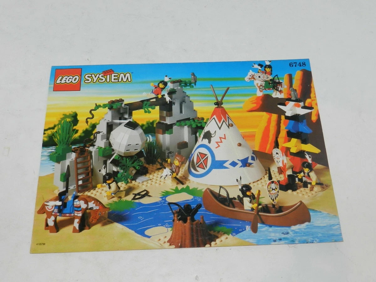 OEM Lego Indians Instructions Manual Booklet 6748 Boulder Cliff