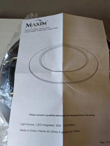 Maxim 57860WT Diverse 13"W LED Flush Mount Bowl Ceiling Fixture - Bronze - Picture 4 of 5