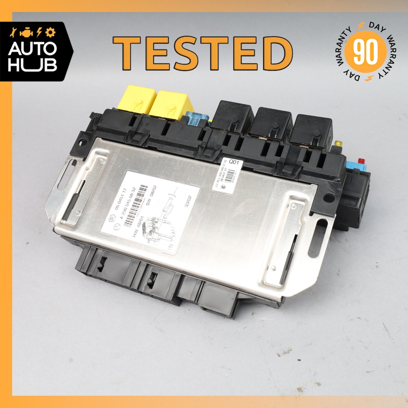 03-12 Mercedes R230 SL500 SL55 SLR Front Left SAM Fuse Box Control Module OEM