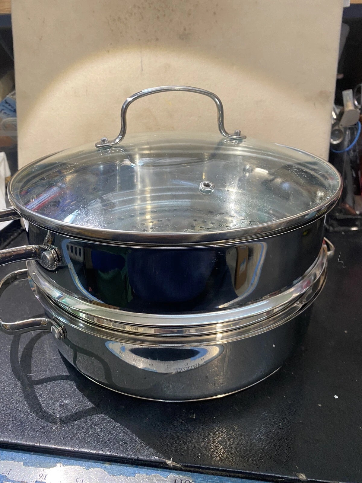 NuWave Precision Induction Cookware 3.5 Qt. Multi-Purpose Stainless Pot #32003BL
