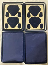 Lot Of 4 blue velvet jewelry presentation Necklaces Display Tray 1.5  X 9  X 12  