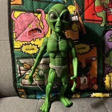 RARE R. Marino 13” Muscular Alien Action Figure RJM - Vintage 1997