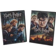 Harry Potter and the Deathly Hallows Part 1 & Part 2 DVD Original Cases Lot of 2
