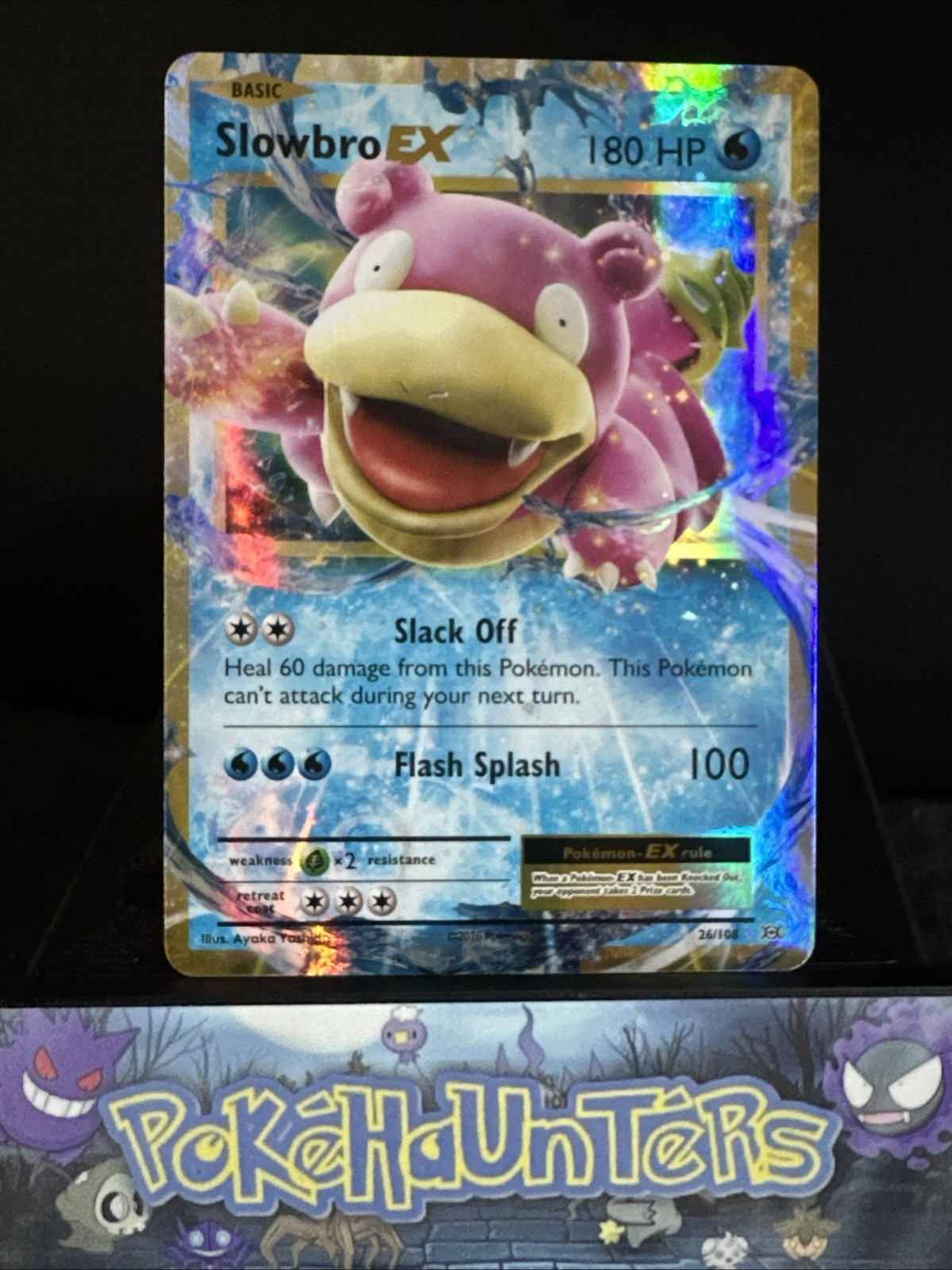 Pokemon Card Slowbro EX 26/108 XY Evolutions Half Art NM