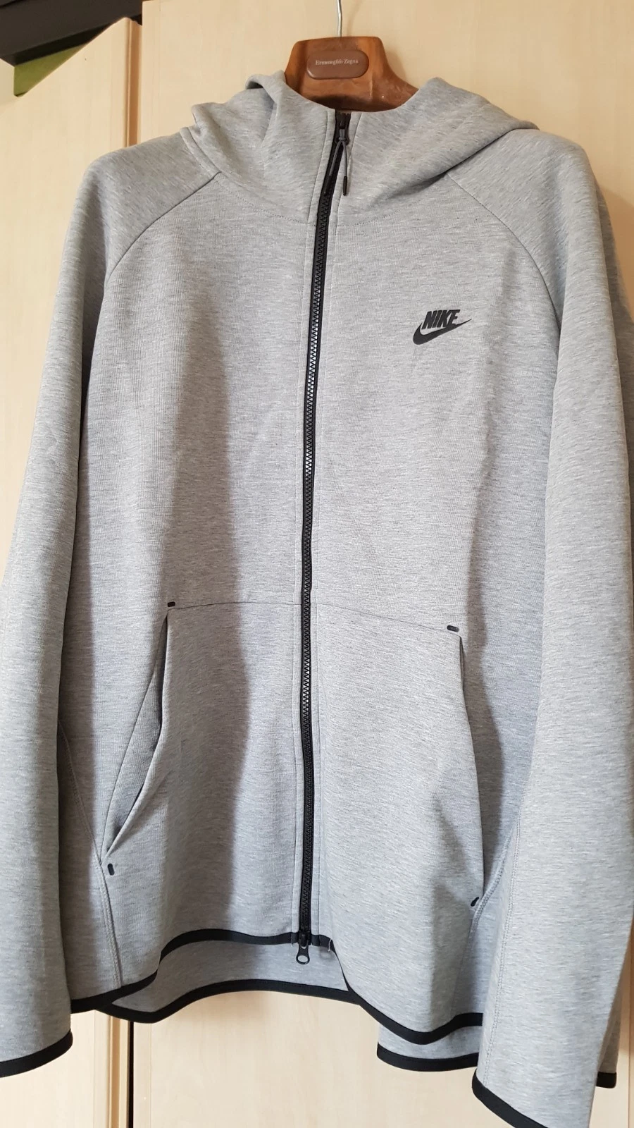 Nike Tech Fleece Hoodie Jacket Mens VGC XXL Dark Heather Grey/Black