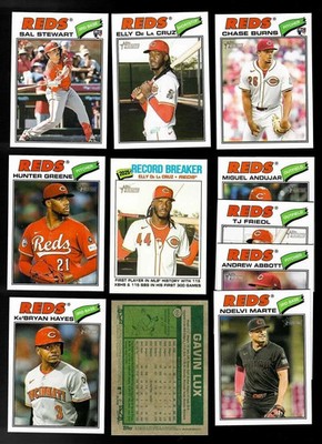 2026 Topps Heritage  CINCINNATI REDS Team Set Sal Stewart Rc Chase Burns Rc