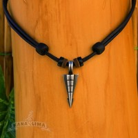 Lederkette Surferkette Herrenkette Herrenhalskette Bikerkette Halskette Metall