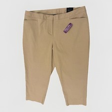 Lane Bryant The Lena Moderately Curvy Fit Capri Size 18 NWT Tan