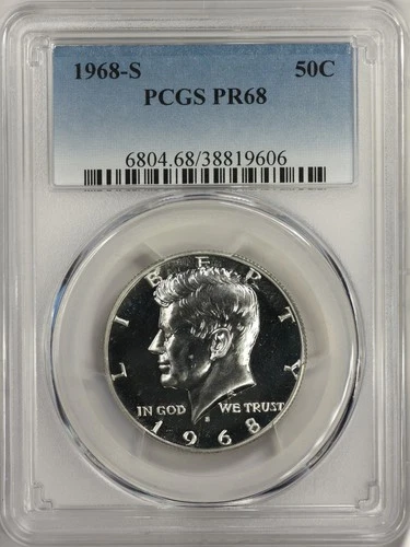 1968 S Kennedy Half Dollar 50C- PCGS PR68
