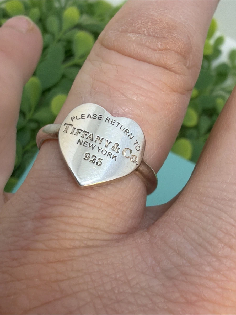 アクセサリー Tiffany & Co. Heart Ring Silver 925 K18 Tiffany & Co. Heart Ring Fine Rings without Stone for sale | eBay