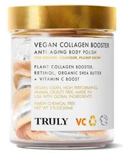 *1-Bottle* Truly Vegan Collagen Booster Anti-Aging Tighten Body Polish 2 Oz