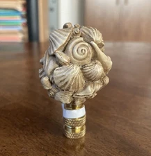 Preowned Vintage NOS Nautical Sea Shell Cluster Lamp Finial