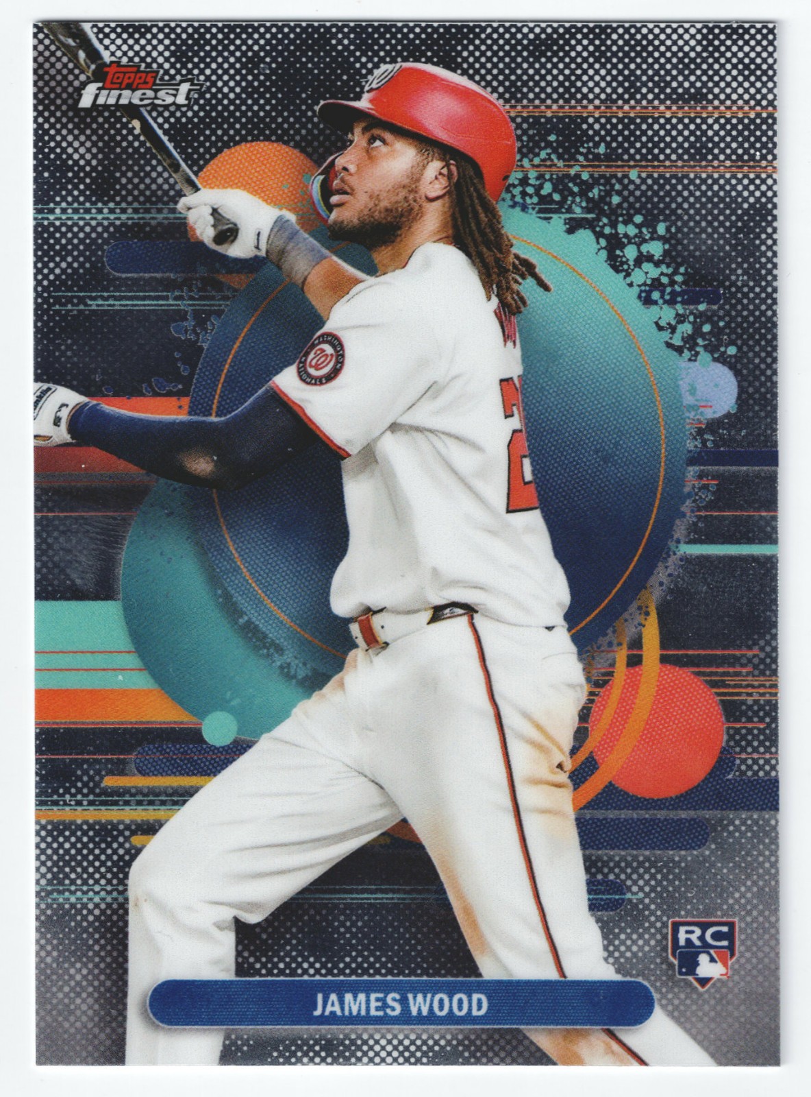 2025 Topps Finest James Wood Rookie RC Uncommon Parallel #200 Nationals