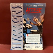 Vintage Simmons Drum Kits With Attitude Catalog Hexahead Turtle Trap🌸