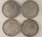 Lot Of 4 Morgan Silver Dollars- 1878, 1901 O, 1921 D, 1878