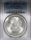 1887 Morgan Dollar PCGS MS65 VAM 12 Alligator Eye Flashy White Coin $1