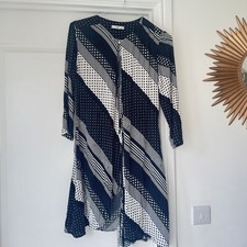 Mango Black & White Polka Dot Print Dress Jacket – Size M