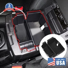 Center Console Organizer Tray Armrest Storage Box Fit Jeep Wrangler JL 2018-22