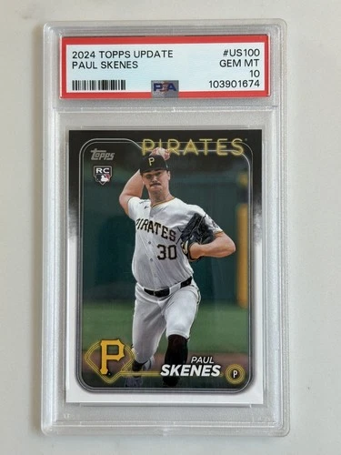 2024 Topps Update Paul Skenes #US100 RC Rookie Pittsburgh Pirates PSA 10
