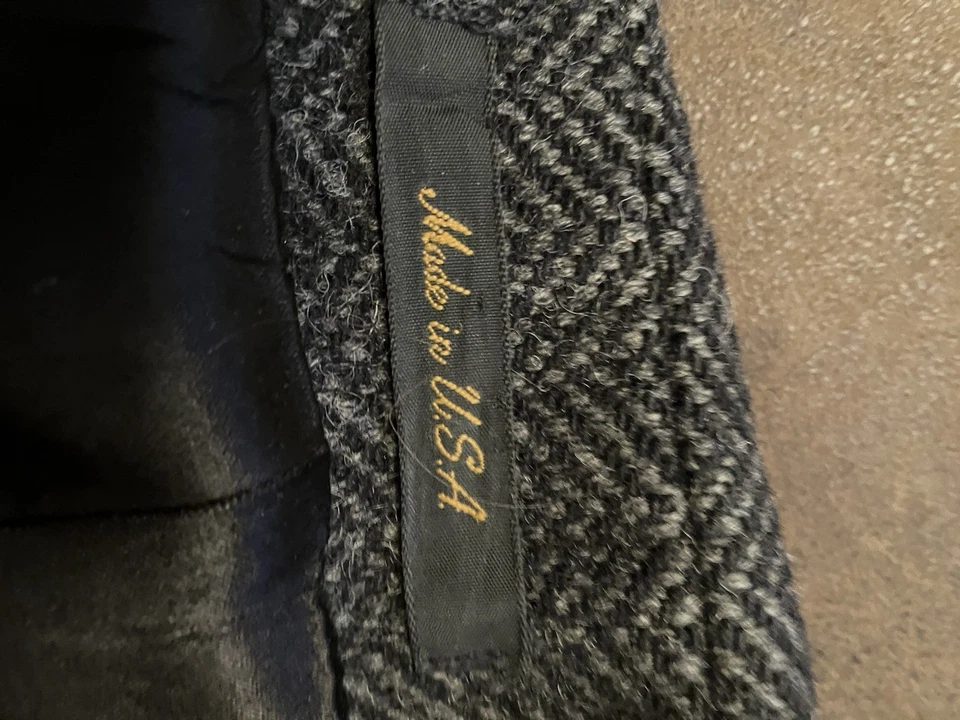 Abrigo clásico para hombre con solapa con muescas, color carbón London niebla lana pura Foto 4 de 4