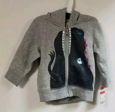 Cat and Jack Zip Up Hooded Dinosaur Jacket, 12 months