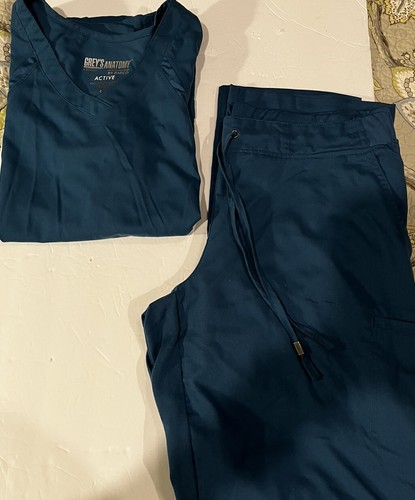 Grey’s Anatomy Size Large Top And Pants Women’s Teal Scrub Set