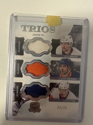 2017-18 Upper Deck The Cup John Tavares/Anders Lee/Josh Bailey Patch /25