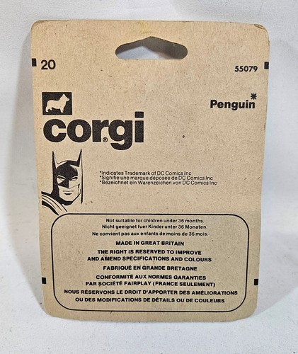Vintage Corgi Juniors Penguin Car, NO.20, Sealed, Carded, 1979, RARE - Picture 2 of 11