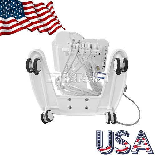 Portable 4H Mobile Dental Delivery Unit System Cart/Oil-Free Air Compressor 50L - Picture 11 of 38