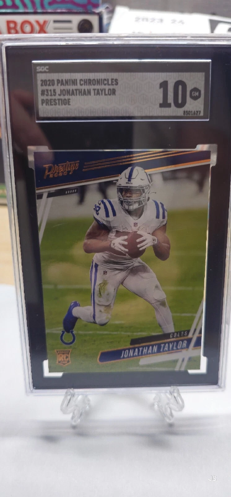 Jonathan Taylor Panini Chronicles Prestige #315 Signature-Gold Xtra Points
