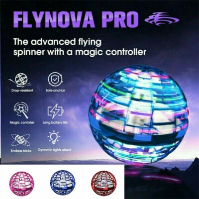 MARKENLOS Flynova Pro Hover Ball Fliegender Ball LED Spinner Ball Flying Orb Spielzeug
