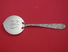 Repousse by Jenkins and Jenkins Sterling Silver Buckwheat Server 7 1/8"