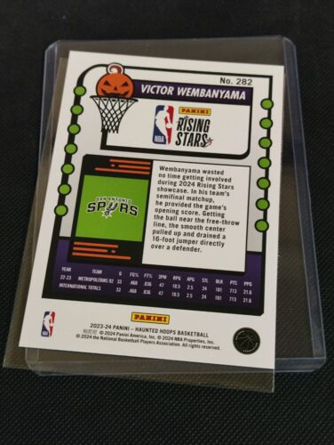 2023-24 haunted hoops victor wembanyama rc #282 spurs panini - Picture 2 of 2
