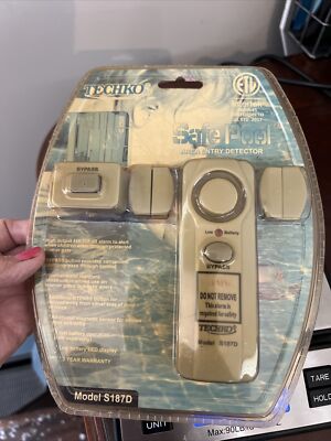 Techko Model S187D Safe Pool Sensor Entry Alarm Detector safety & Security  -NEW