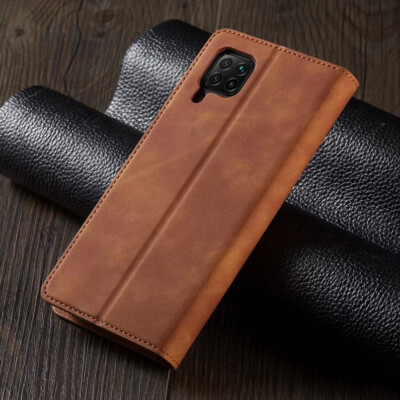 Étui Portefeuille Magnétique Pour Huawei P20, P30, P40 Pro / Lite – Soft Touch Noir