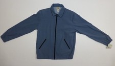 Teddi Coat Womens Size S Blue Lightweight Padded Shoulders Full Zip Jacket Nwt