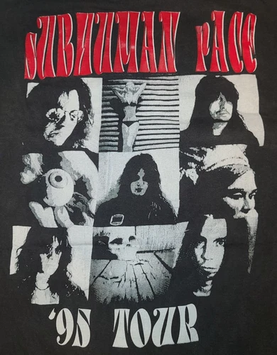 SKID ROW FING Subhuman Race CONCERT T-SHIRT SIZ 1990s vintage concert t-shirt, vintage, size XL, single stitch, B+ condition