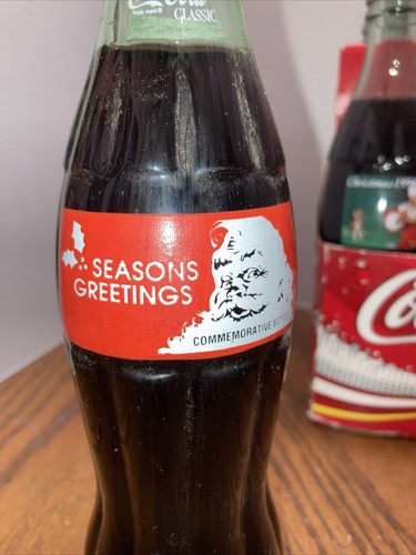 6 différentes BOUTEILLES EN VERRE COKE COLA FULL COKE COLA 8 OZ + TRANSPORTEUR HTF - Photo 5/12