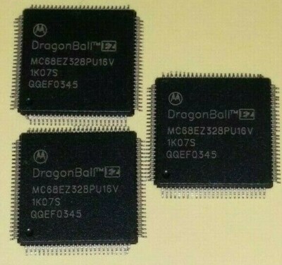 DragonBall MicroController MicroProcessor MC68EZ328PU16V Motorola EZ TQFP_Qty:4