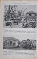 1900 Burenkrieg Druck: 42nd Feldbatterie Einsteigegeschütze & Aussteigegeschütze