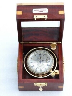 1900年頃　Chas Frodsham 住所入り　船舶時計　動作品　状態良好 1900年頃 Chas Frodsham 住所入り 船舶時計 動作品 状態良好