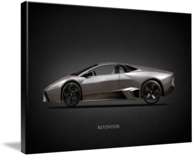 Canvas Art - Reventon Minimal Modern Classic Car Art, 3 Sizes