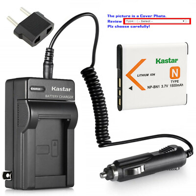 Kastar Battery Travel Charger for Sony NP-BN1 BC-CSN & Sony Cyber-shot DSC-W730